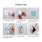 Wall-Mounted Toilet Brush Set Vented Stainless Steel Bathroom Bowl Cleaner G2R6