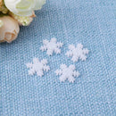 100pcs Plastic Button Snowflake Scrapbooking Pendant Christmas Decor