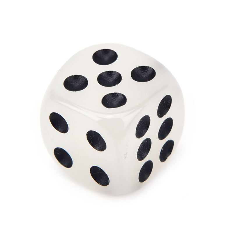 4PCS 14mm Fillet Black Pips Luminous Dice 6 Side For Boardgame Night Bar KTV ON