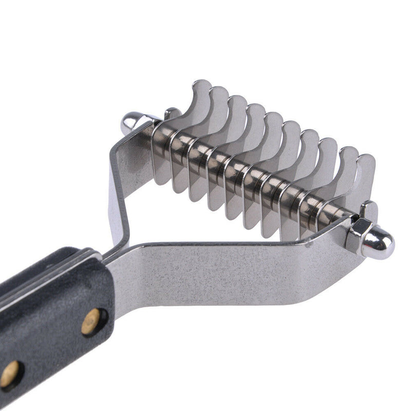 Practical Pet Dog Stainless Steel Hair Knot Trimmer Dematting Rake Grooming Comb