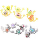 Lot 24Pcs Fright Ghost Head Plastic Finger Puppets Party Toys Kids Favors