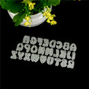 26Pcs Capital Letters Metal Cutting Dies For DIY Scrapbooking Album Paper  V.ES