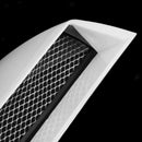 Universal Car decorative Air Flow Intake Scoop Bonnet Vent Cover Hood White