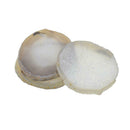 6-8cm Agate Quartz Crystal Slice Display Pad, Coaster,Cup Mat Desk Decor
