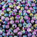 500PCs Multicolor Frosted Acrylic Spacer Beads 6mm -Jewellery Making Findin V5J6