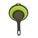 Camping Hiking Collapsible Colander Kitchen Folding Strainer Basket Basin Green