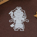 Cartoon Kung Fu Metal Cutting Dies Stencil DIY Scrapbook Paper Card Craft