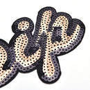 25*11.8cm Sequin Gossip Iron-On Patch DIY Accessory Applique Clothes Patch 3C