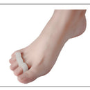 2x Silicone Gel Toe Finger Separator Bunion Guard Hallux Valgus Foot Massager