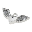 Heart Flying Wing Shape Cremation Keepsake Memorial Urn Necklace Ash Holder