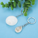 Set of 2 Handmade Seashell Keychain Natural Beach Sea Shell Pendant Key Ring AU