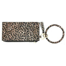 Leopard Women Handbag PU Leather Purse Tassel Keyhain Clutch Bag (Style 6)