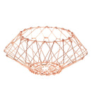 3pcs Hollow Wire Fruit Snacks Baskets Vegetables Container Home Decoration