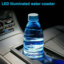 2X LED Car Cup Holder Lights Pad For CAR Interior Atmosphere Lamp Lights US