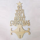 Have Yourself a Merry Little Christmas Holly Wood Plank Design Hanging Sign W9N5