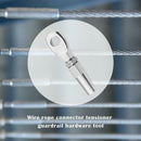 Stainless Steel Wire Rope Connector Guardrail Hardware DIY Fitting Rigging