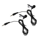 2pcs 3.5mm Jack Computer Clip on The Lapel