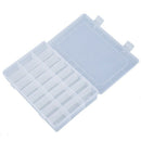 5X( Clear White Plastic 24 Slots Electronic Components Storage Case OrganizF4G8)