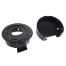 Black Plastic Boat Marine RV Deck Hatch Door Cabinet Round Pull Latch Lock
