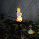 Solar Power LED Parrot Lawn Light Waterproof Garden Landscape Lamp (Yellow)