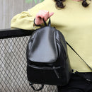 Fashion Women Waterproof PU Leather Backpack Girls Leisure School Backpack