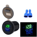 Car Boat Motorhome USB Charger Port+Voltmeter Power Outlet Waterproof