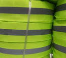 Reflective Tape 1" Sew-On lime yellow, fabric trim vest  6M=20 Foot
