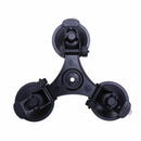 1x Black Low angle car with a PTZ Triple-cornered Sucker suction cup for GO