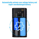 Smart USB Multi-Battery Q2 Fast Charger Power Bank 18650 / AA / AAA Dual Slot