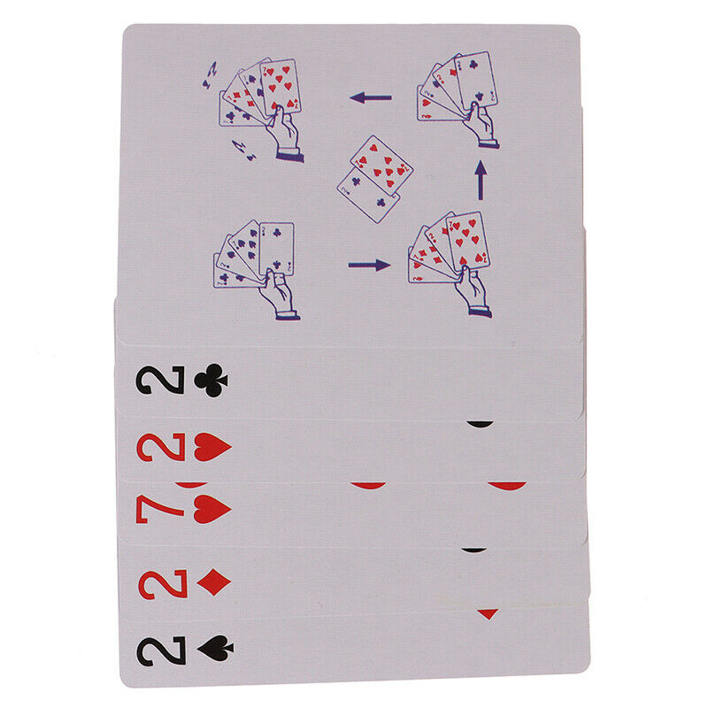 4 Cards 7 To 2 Transformer Magic Tricks Close Up Street Magic Props Toys OZ
