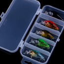 5x Minnow Fishing Lures Bass Crankbait Hooks Tackle Crank Baits + Fishi CHA
