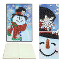 DIY Christmas Snowman Special Shaped Diamond Painting 60 Pages A5 Notebook