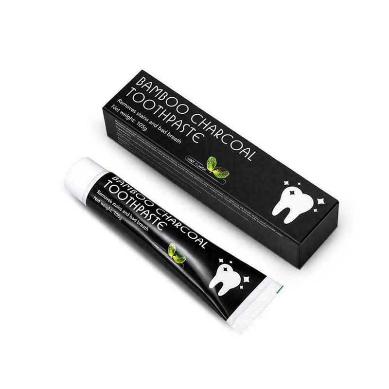 105g Bamboo Charcoal Teeth Whitening Toothpaste Black Bad Breath Removes St U9A6