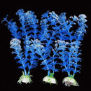 Aquarium Fish Tank Plastic Plant Tree Decoration Long White Blue Water T5F1 L8L1