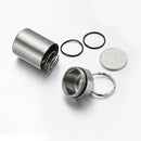 Travel Stainless Steel Coins Storage Tank Sealed Waterproof Pills Organiser Case