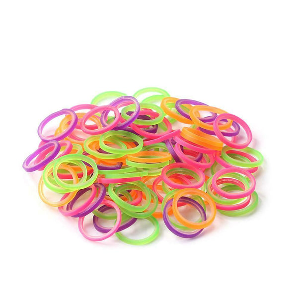 100pcs Orthodontic Rubber Bands Latex Braces Transparent Traction (5/16)