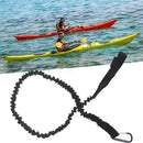 Kayak Canoe Paddle Rod Leash Safety Rope Carabiner Rowing Boats Accessories PT3C