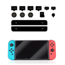 Silicone Dust Plug Set Kit&Tempered Glass Screen Film Protector for Nintendo