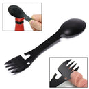 multifunctional camping cookware spoon fork bottle opener outdoor survival tool!