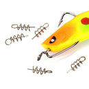 20Pcs Fishing lures fixed hook pin latch needle soft worms fishing bait spri3C