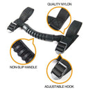 2pc Black Unlimited Roll Bar Grab Handles for All Jeep Wrangler CJ YJ TJ JK