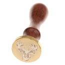 Wax Seal Engraved Sealing Stamp Deer for DIY Xmas Party Invitation Cards
