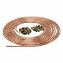 25FT 3/16" Copper Brake Pipe Tube Hose Kits 10mm Fittings Male+Female Nuts J Ew