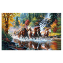 Running Horses  5D Diamond DIY Painting  Kit Home Decor Craft