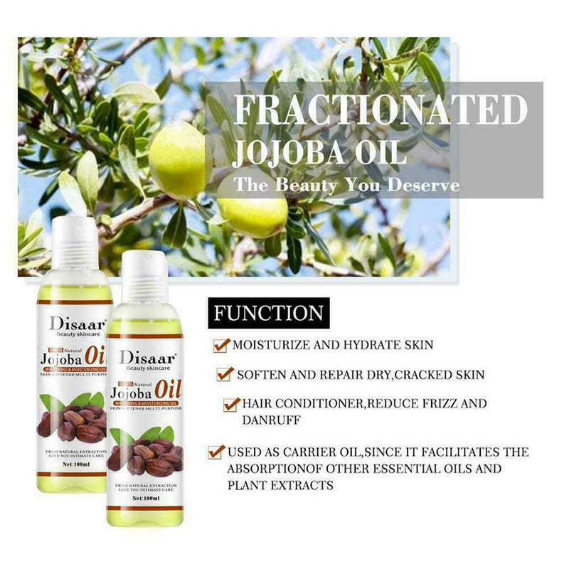 100ml HS 100% Natural Organic Coconut Oil Body Face Oil New Massage Repair P1C0