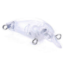 10 x Fishing Rock Bait 4.5CM White Transparent Embryo Body UUP