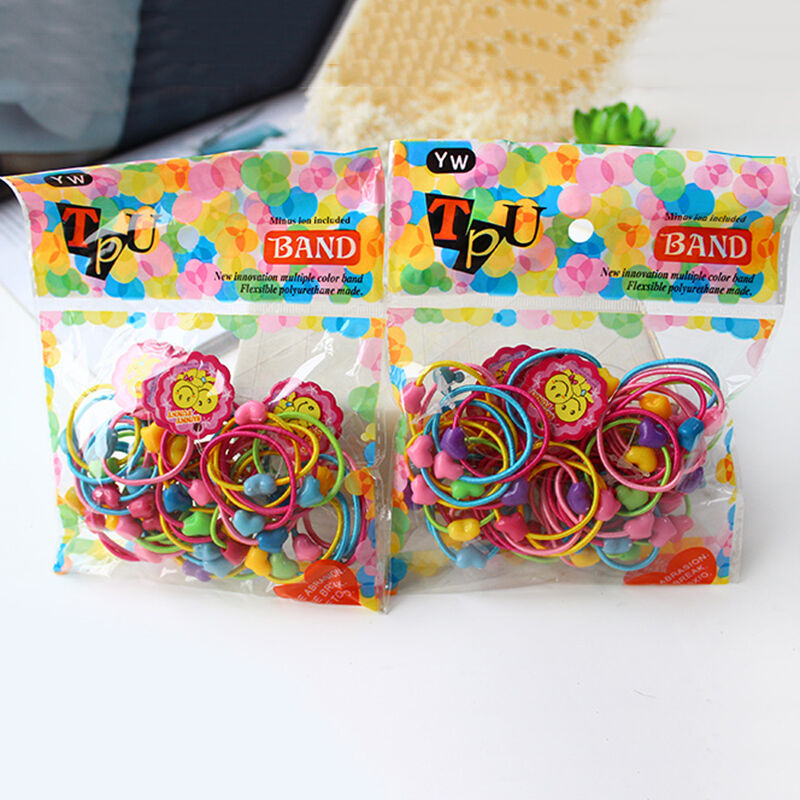 100x Women Girls Elastic Hair Ties Band Rope Ponytail Holder Fashion Scrunchie #