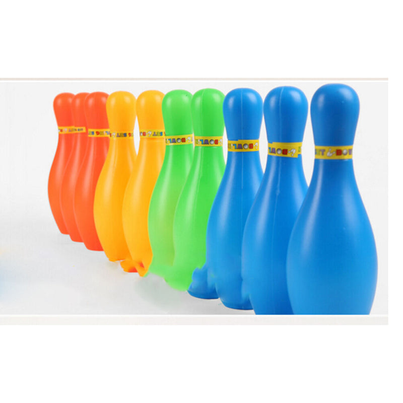 11cm Height Kids Plastic Bowling Set Outdoor Mini Educational Toys FT
