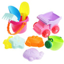 10pcs Kids Beach Toys Set Sandbox Toys Sand Toys - Bucket,Truck Rake & More