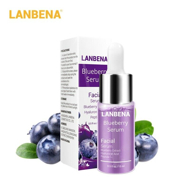 Lanbena Blueberry Hyaluronic Acid Serum Whitening Reduces Fine Lines Anti-A P9L9